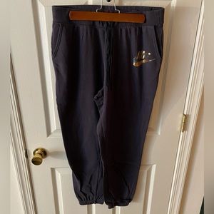 XL Nike Purple Joggers with Gold